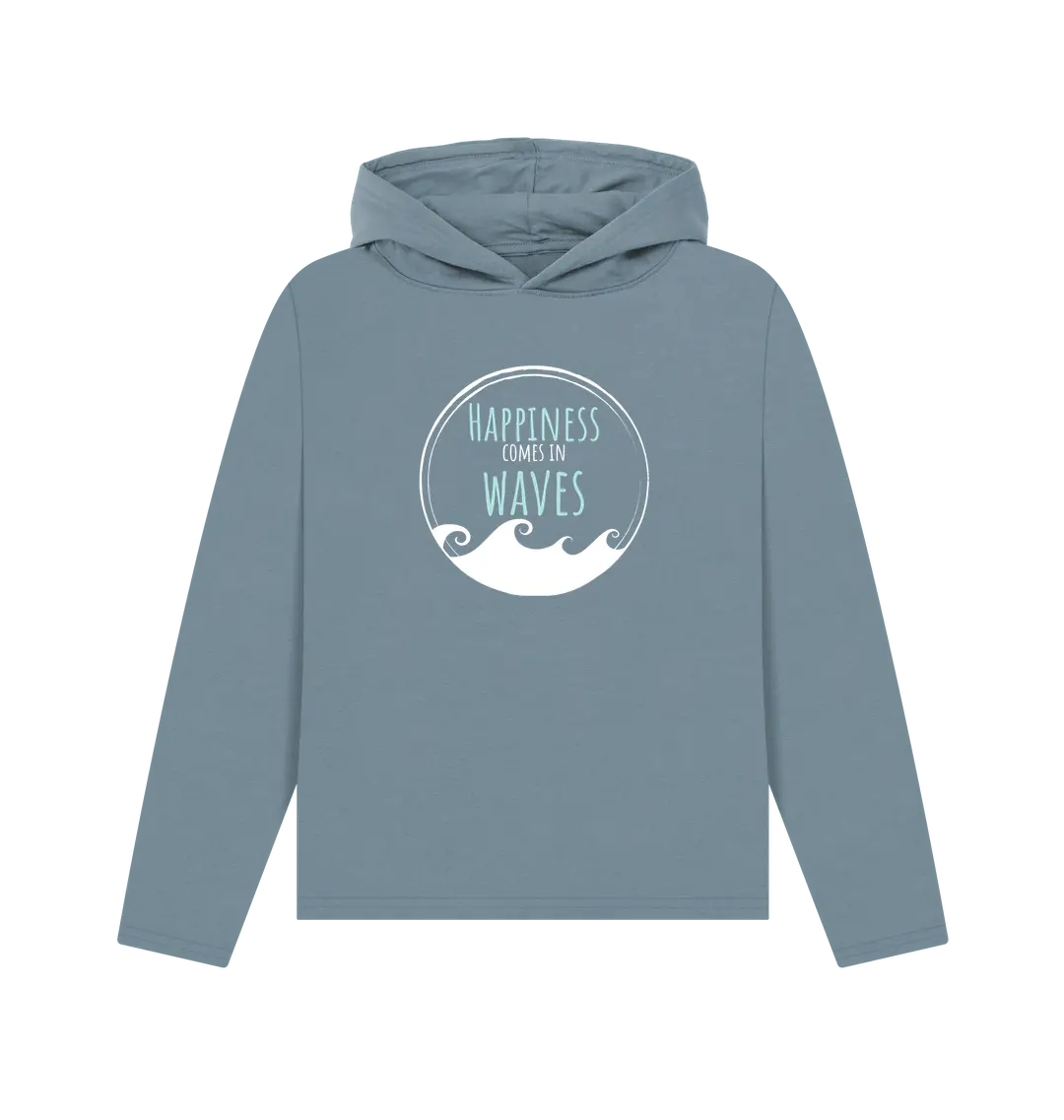 Stone Blue Printed Hoody