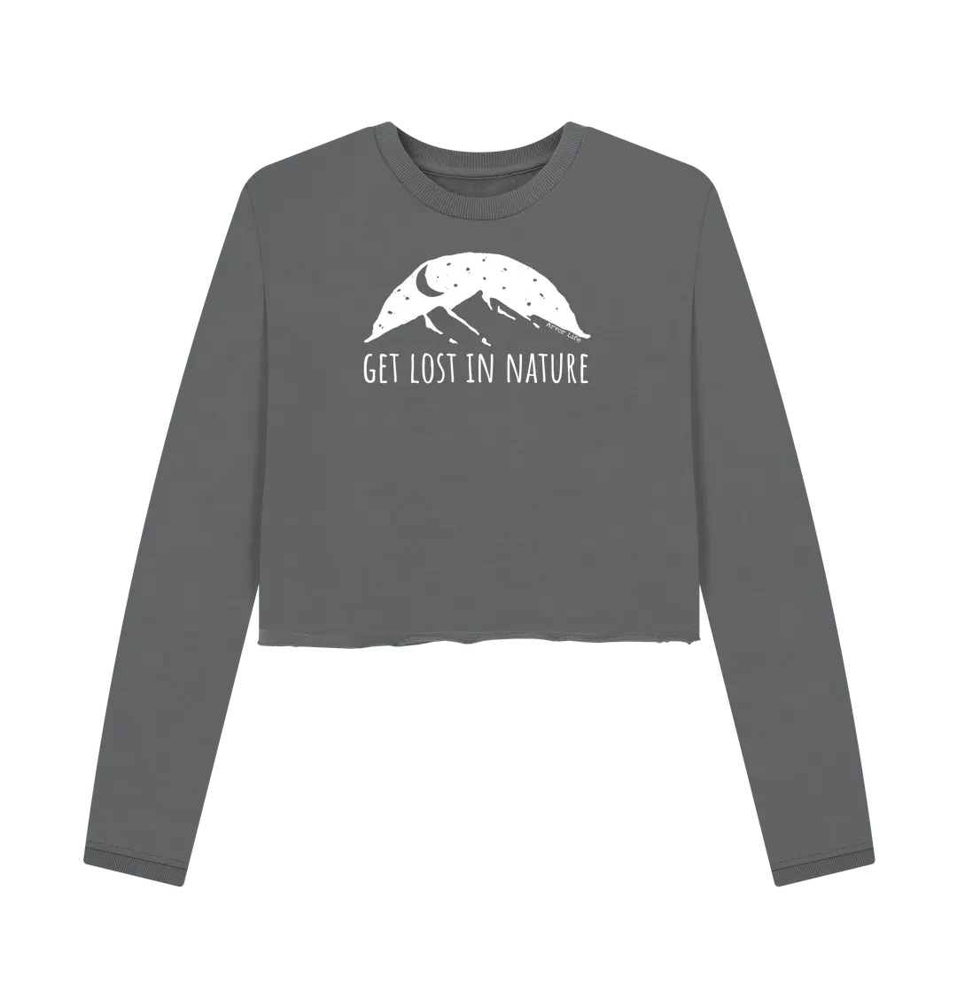 Slate Grey Printed Boxy Jumpers