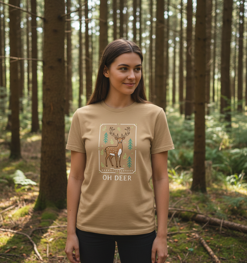 Sand Printed T-shirt Front