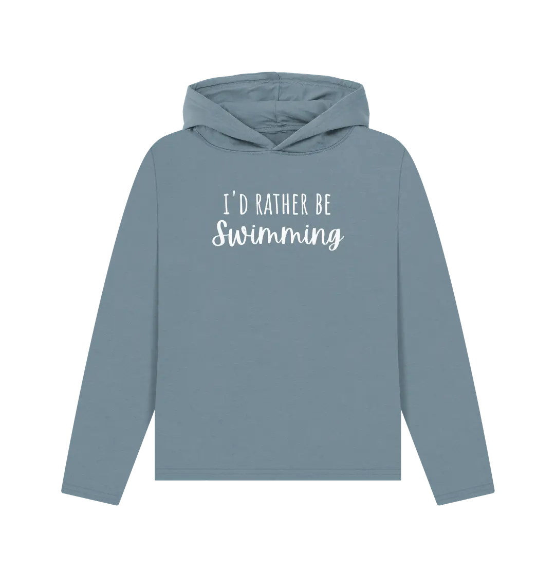 Stone Blue Printed Hoody