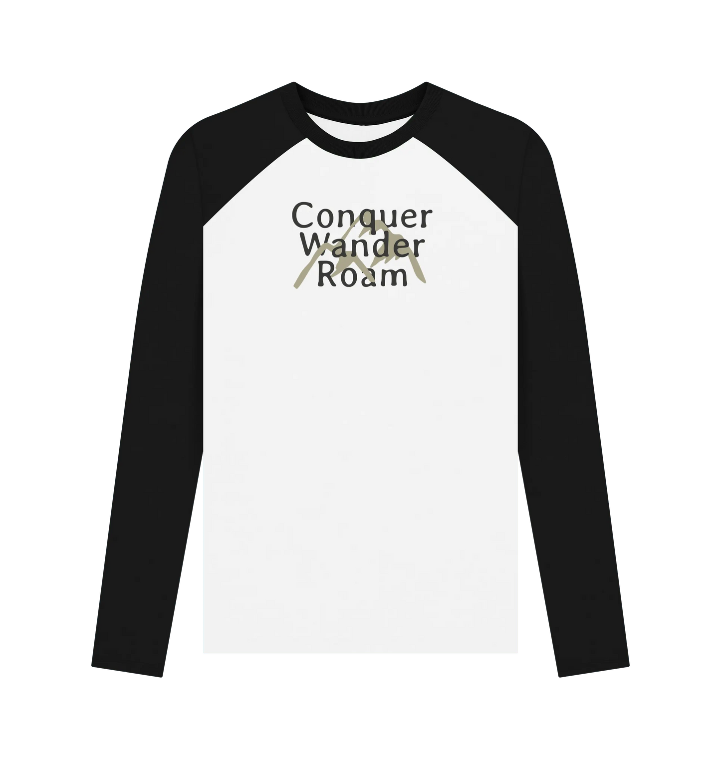 Black-White Printed Baseball T-shirt Front