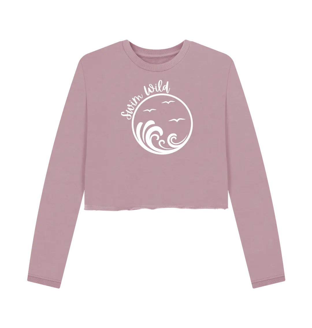 Mauve Printed Boxy Jumpers