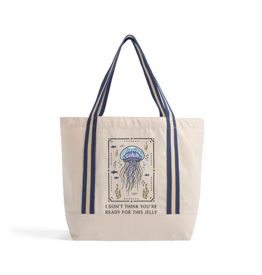 Natural/French Navy Bag Front