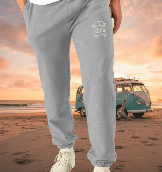 Retro van life design Comfortable men’s jogging bottoms ideal for camping, scenic drives, and travel days