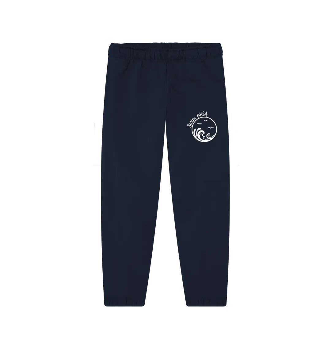 Swim Wild Women’s Jogging Bottoms Navy Sustainable women’s jogging bottoms with Swim Wild design