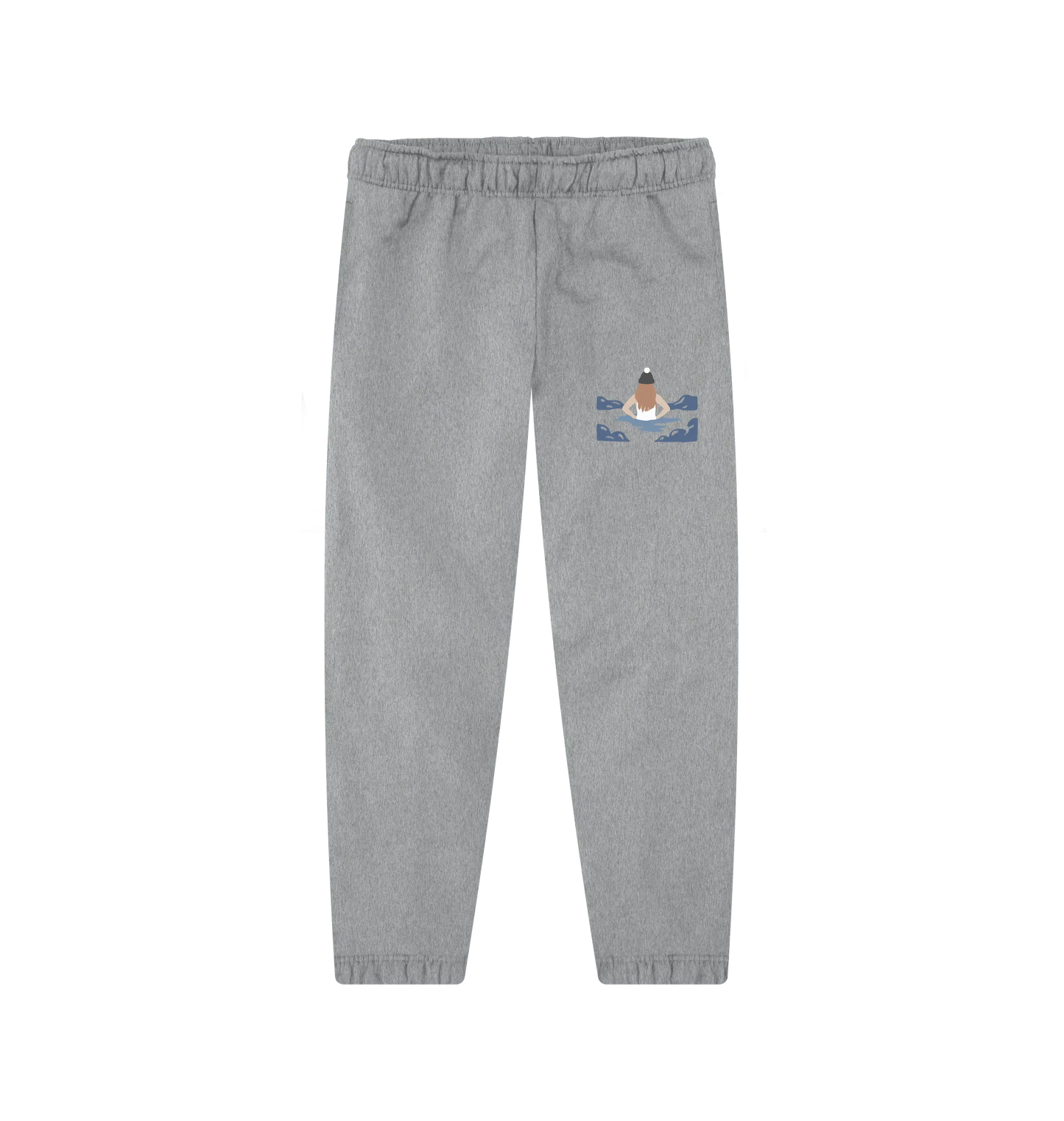 Wild Dipper Jogging Bottoms Activewear joggers in Grey for wild swimmers organic cotton fleece-lined comfort for outdoor adventures