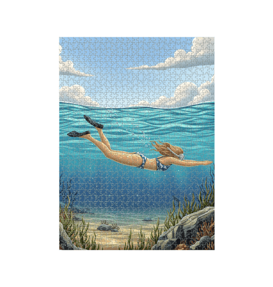 White Jigsaw Puzzles Front