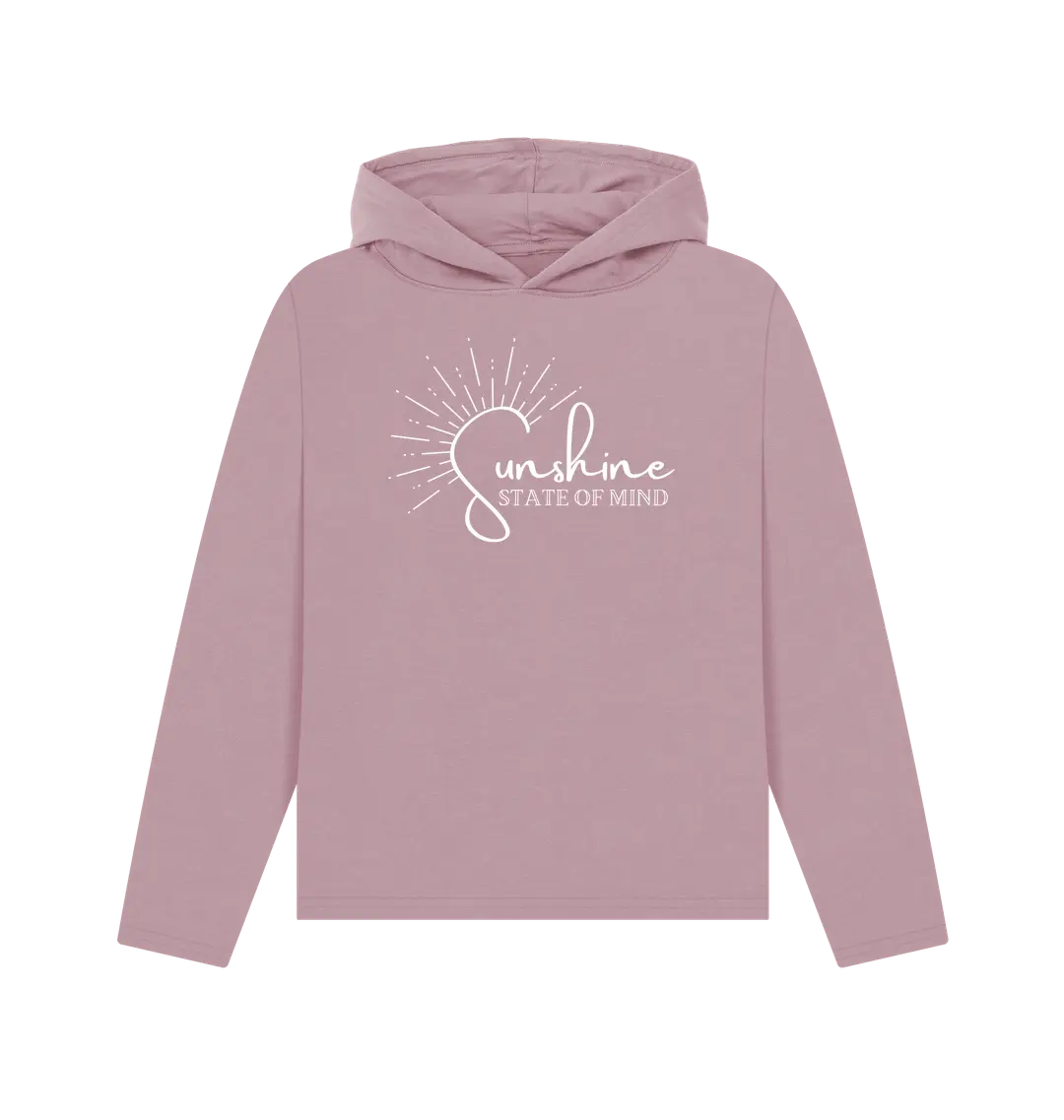 Mauve Printed Hoody