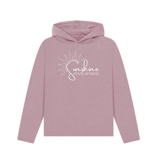 Mauve Printed Hoody