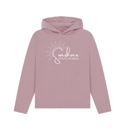 Mauve Printed Hoody