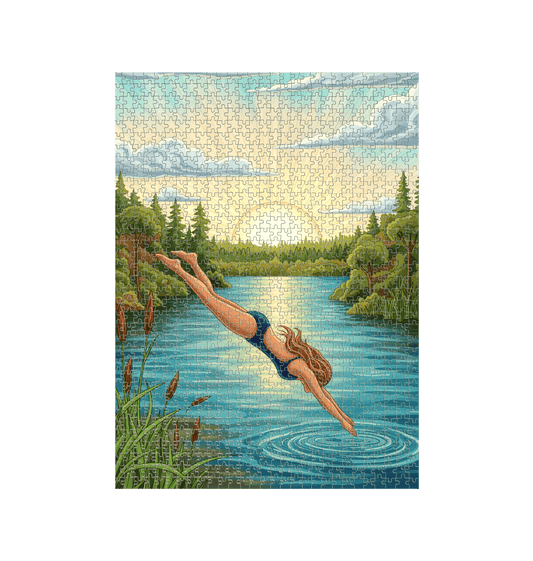 White Jigsaw Puzzles Front