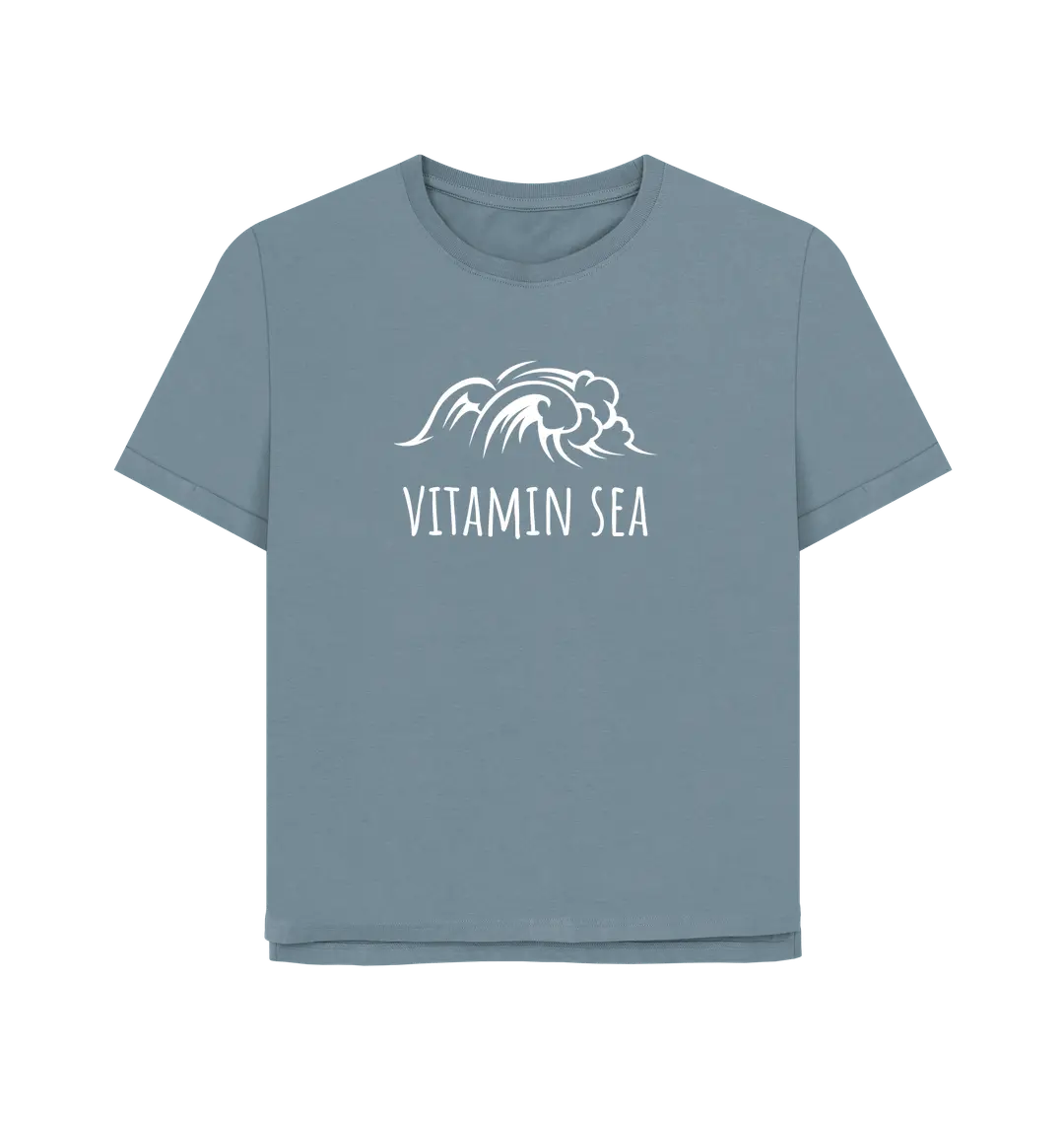 Stone Blue Printed T-shirt