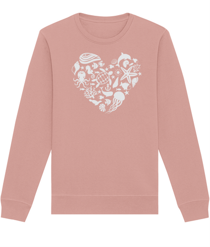 Sea at Heart Organic Sweatshirt | Sweatshirt | Arvor Life