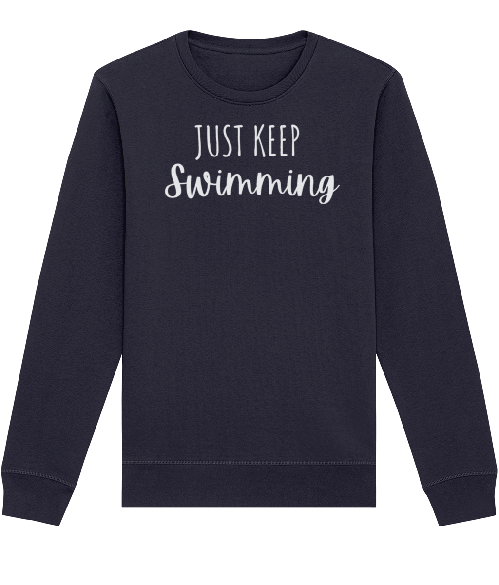 Just Keep Swimming Organic Cotton Sweatshirt | Arvor Life