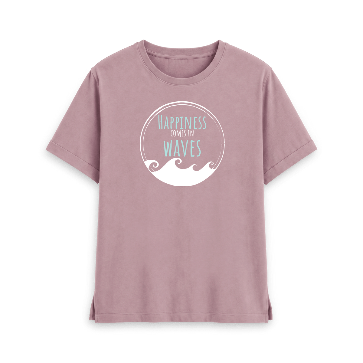 Mauve Printed T-shirt Front