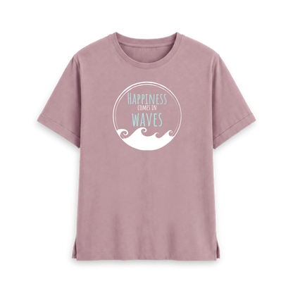 Mauve Printed T-shirt Front