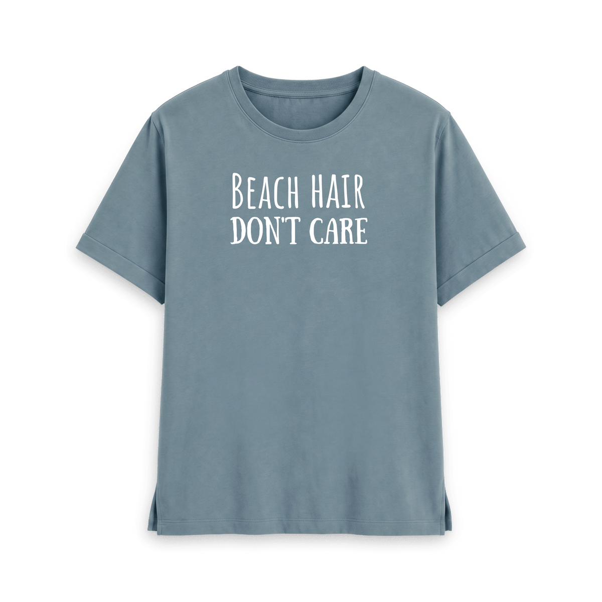 Stone Blue Printed T-shirt Front