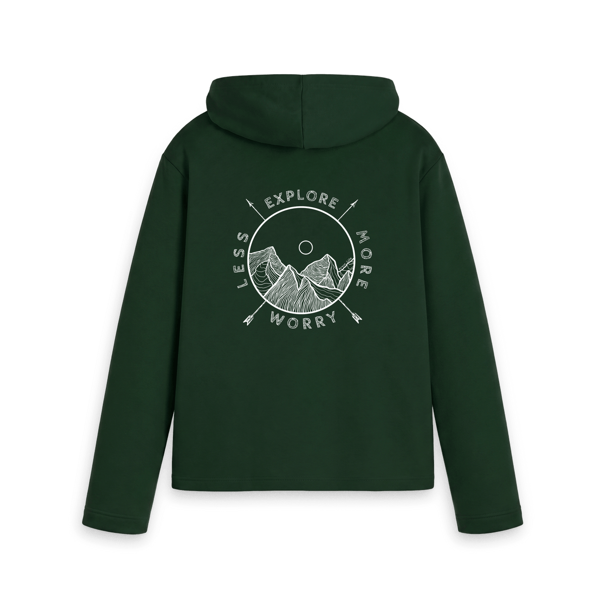 Evergreen Printed Hoody Back