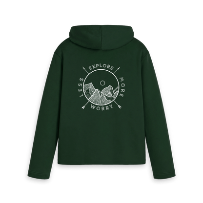 Evergreen Printed Hoody Back