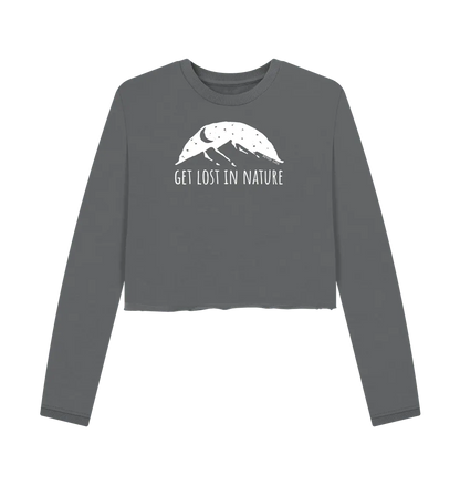 Slate Grey Printed Boxy Jumpers