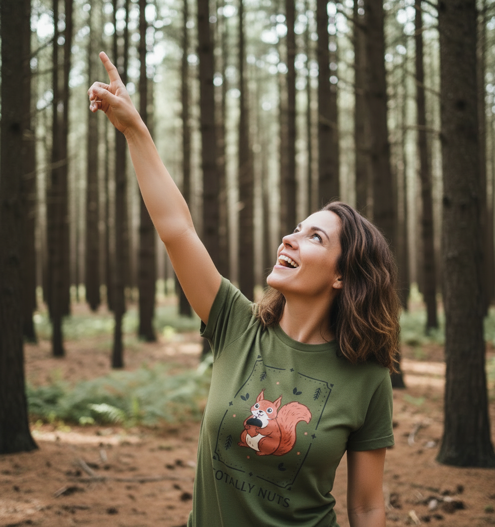 Moss Green Printed T-shirt Front