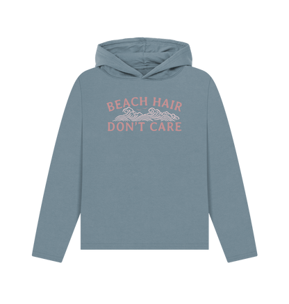 Stone Blue Printed Hoody Front