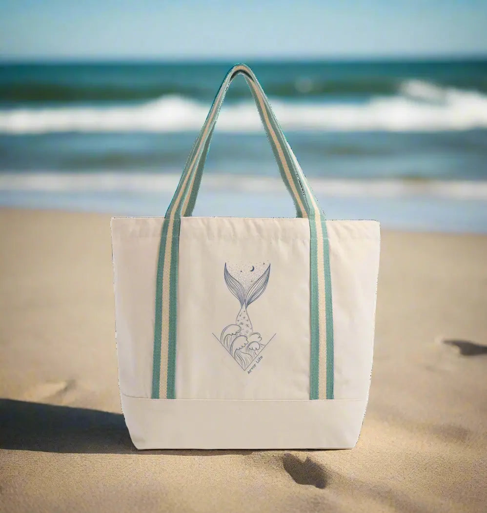 Natural/Sage Green Heat Transfer Bag