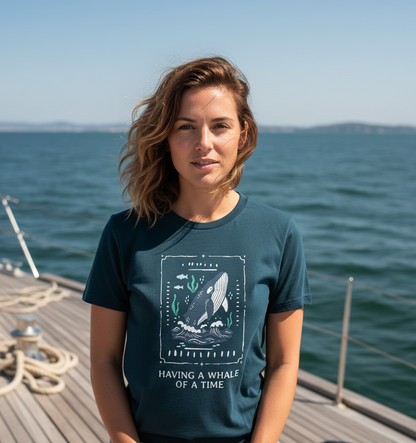 Denim Blue Printed T-shirt Front