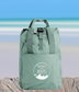 Happiness Comes in Waves Roll-Top Backpack