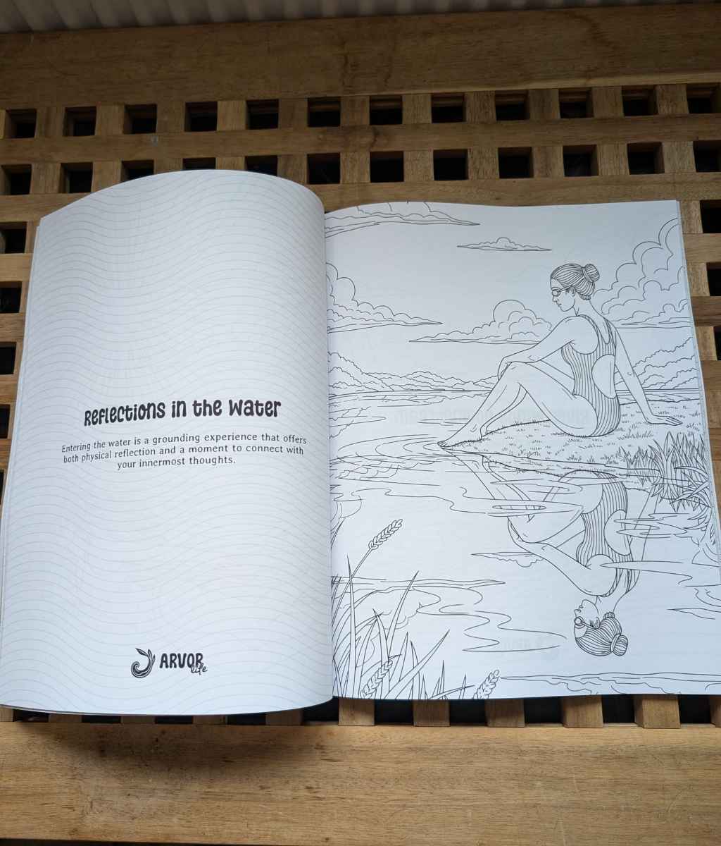 The Wild Swimmer's Colouring Book Arvor Life