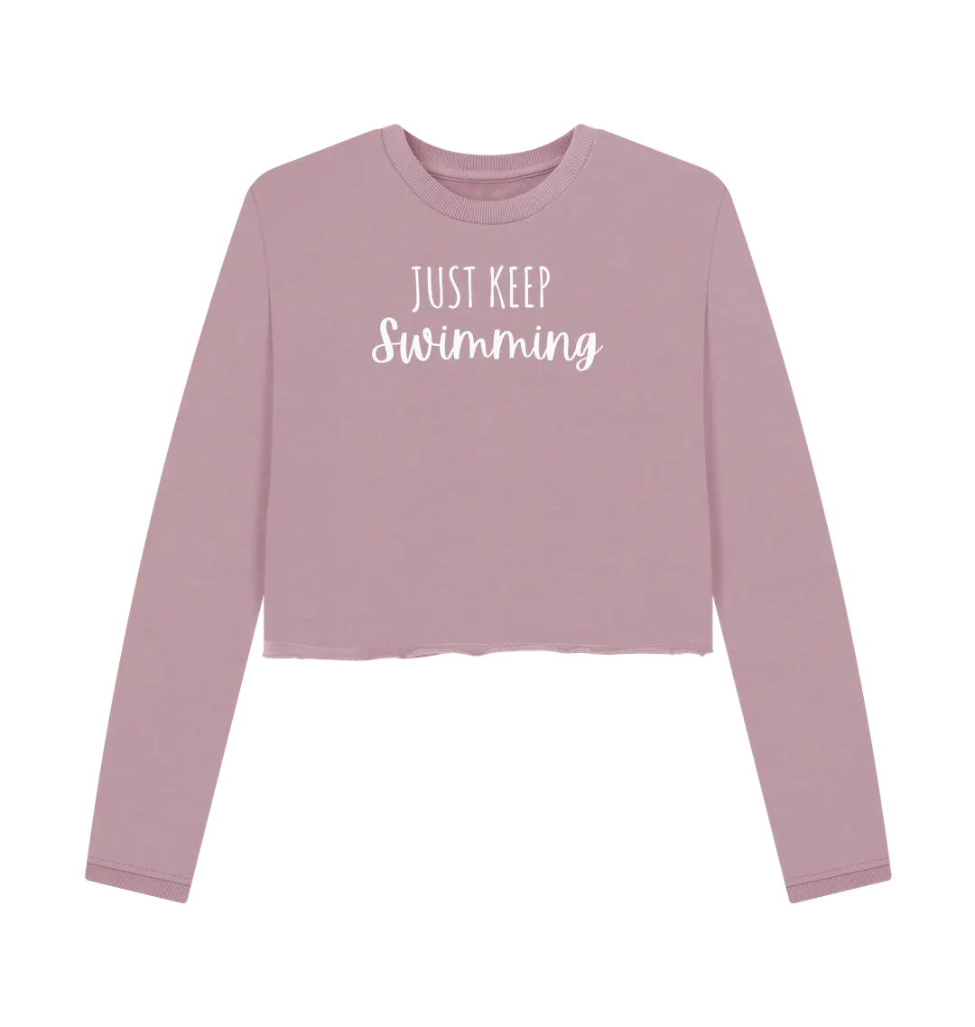 Mauve Printed Boxy Jumpers