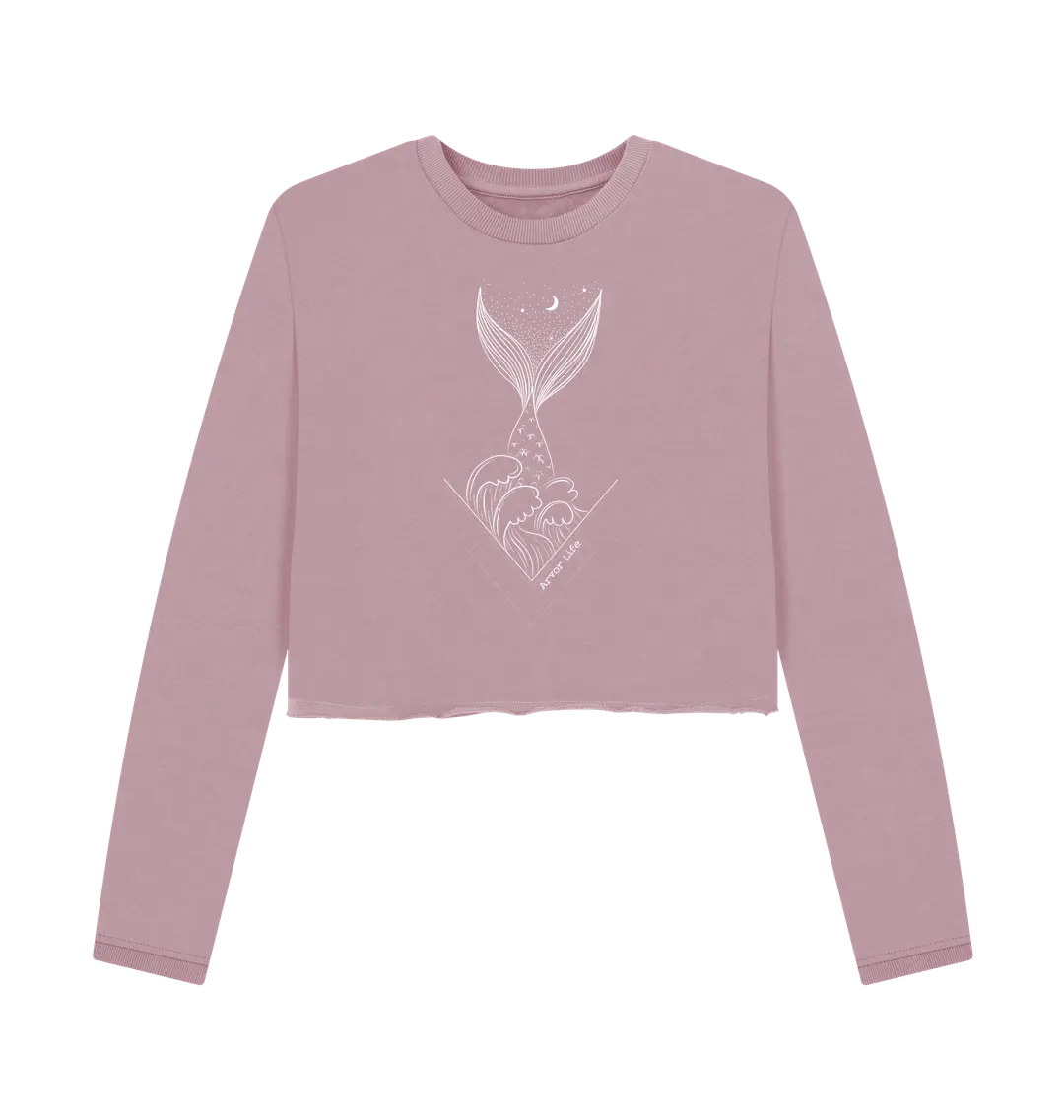 Mauve Printed Boxy Jumpers