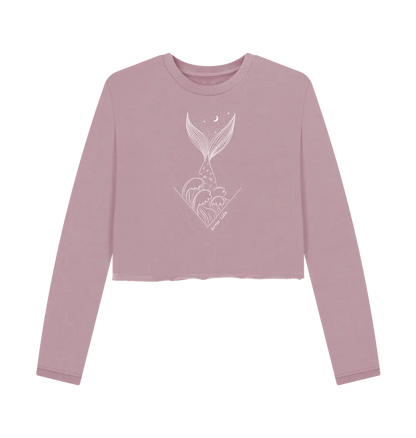 Mauve Printed Boxy Jumpers