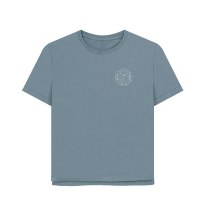 Stone Blue Printed T-shirt