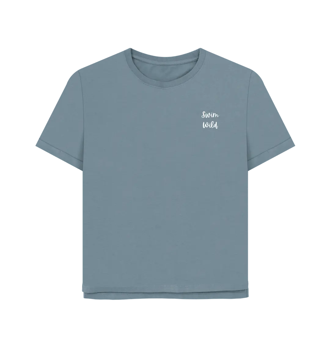 Stone Blue Printed T-shirt