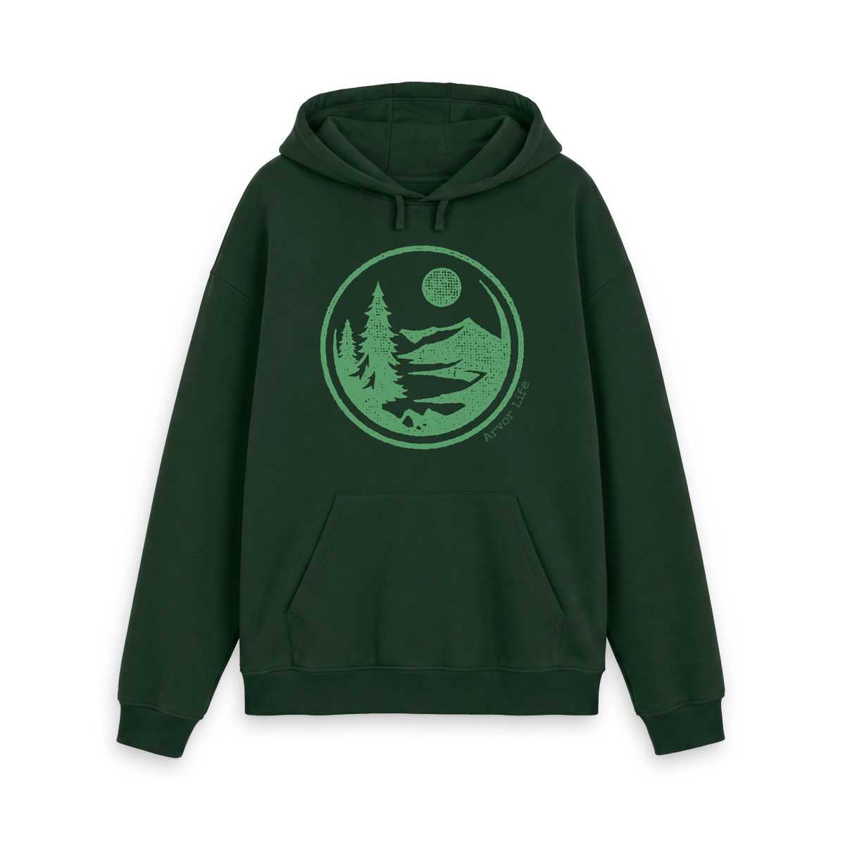 Evergreen Printed Hoody Front