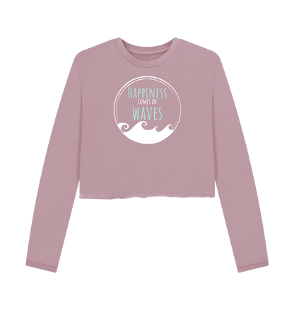 Mauve Printed Boxy Jumpers Front