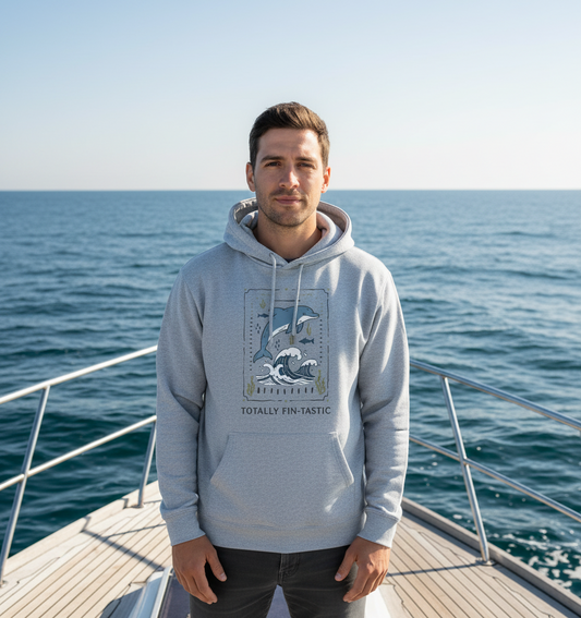 Light Heather Printed Hoody Front