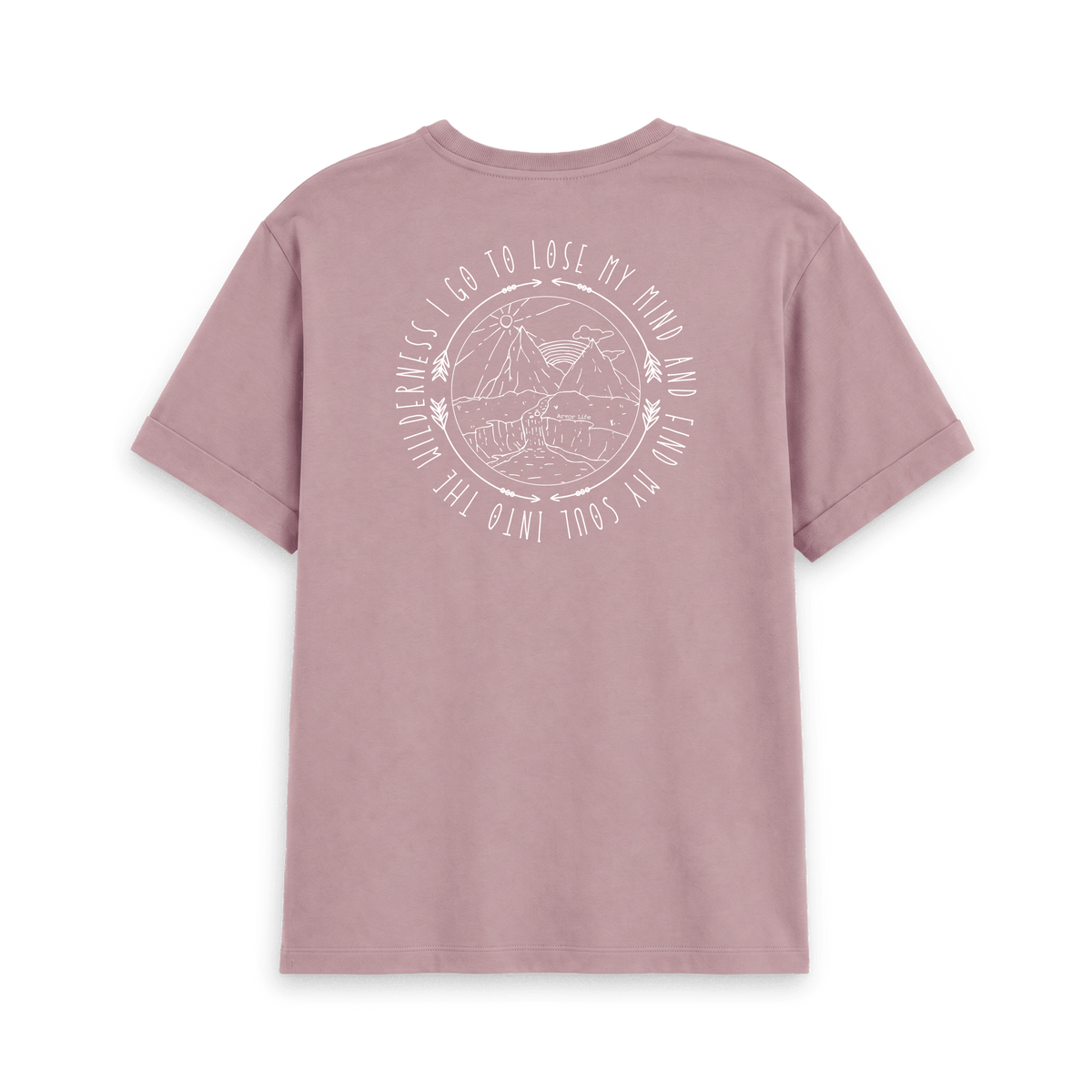 Mauve Printed T-shirt Back
