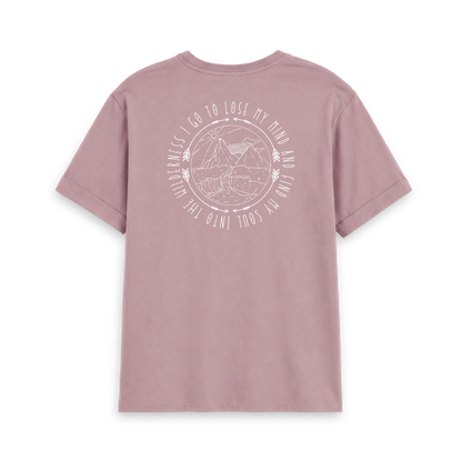 Mauve Printed T-shirt Back