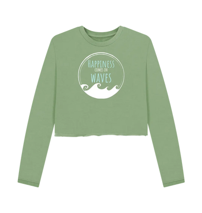 Sage Printed Boxy Jumpers