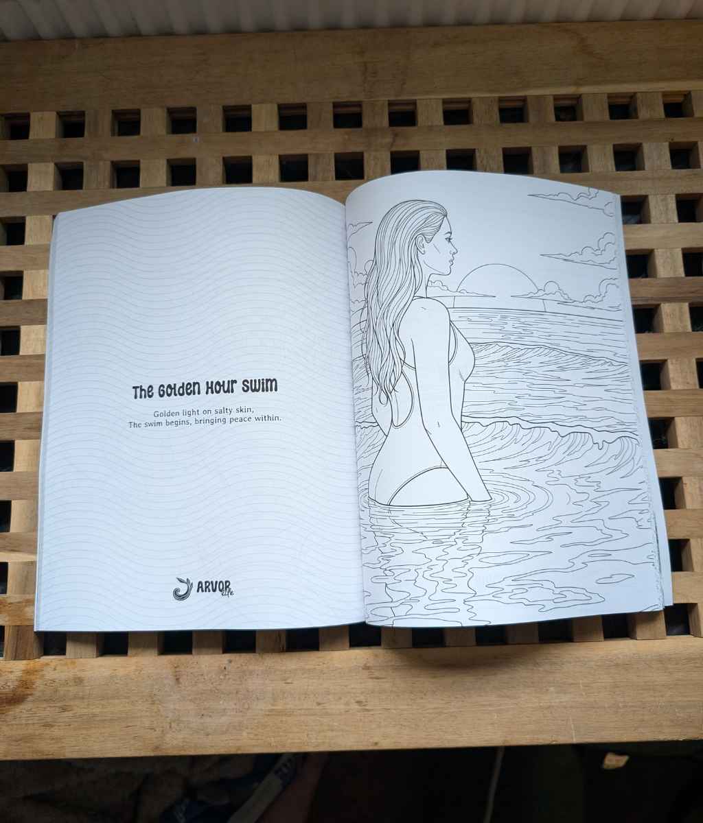 The Wild Swimmer's Colouring Book Arvor Life