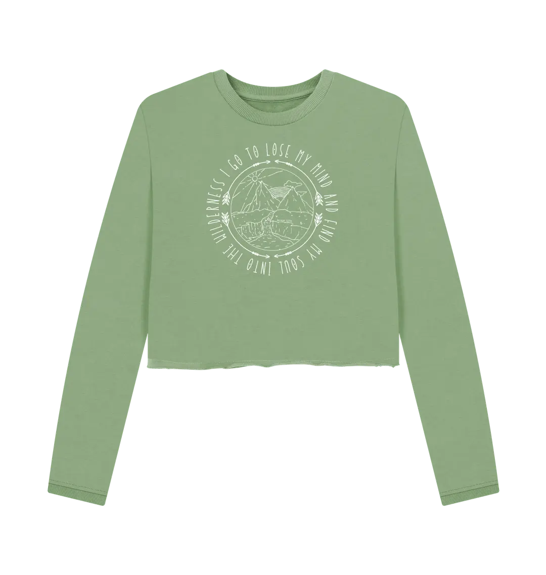 Sage Printed Boxy Jumpers