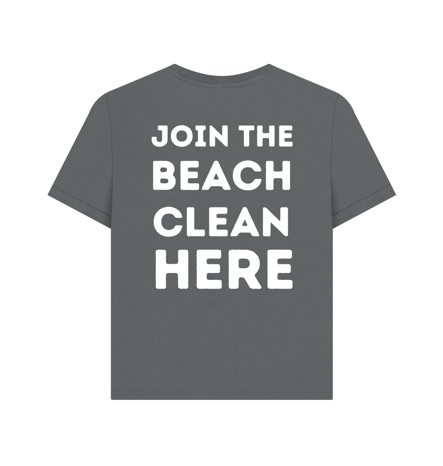 Slate Grey Printed T-shirt Back