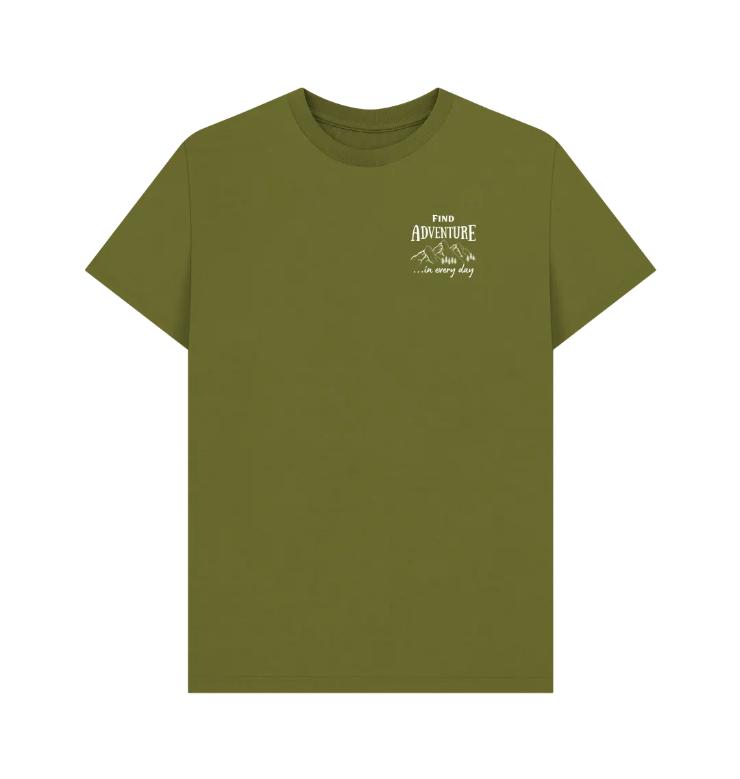 Moss Green Printed T-shirt