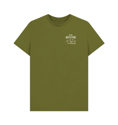 Moss Green Printed T-shirt
