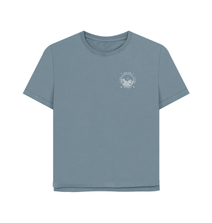 Stone Blue Printed T-shirt