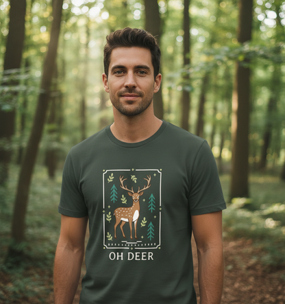 Dark Grey Printed T-shirt Front