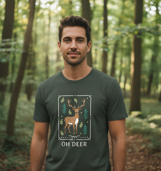 Dark Grey Printed T-shirt Front