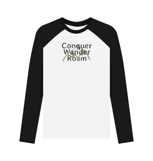 Black-White Printed Baseball T-shirt Front